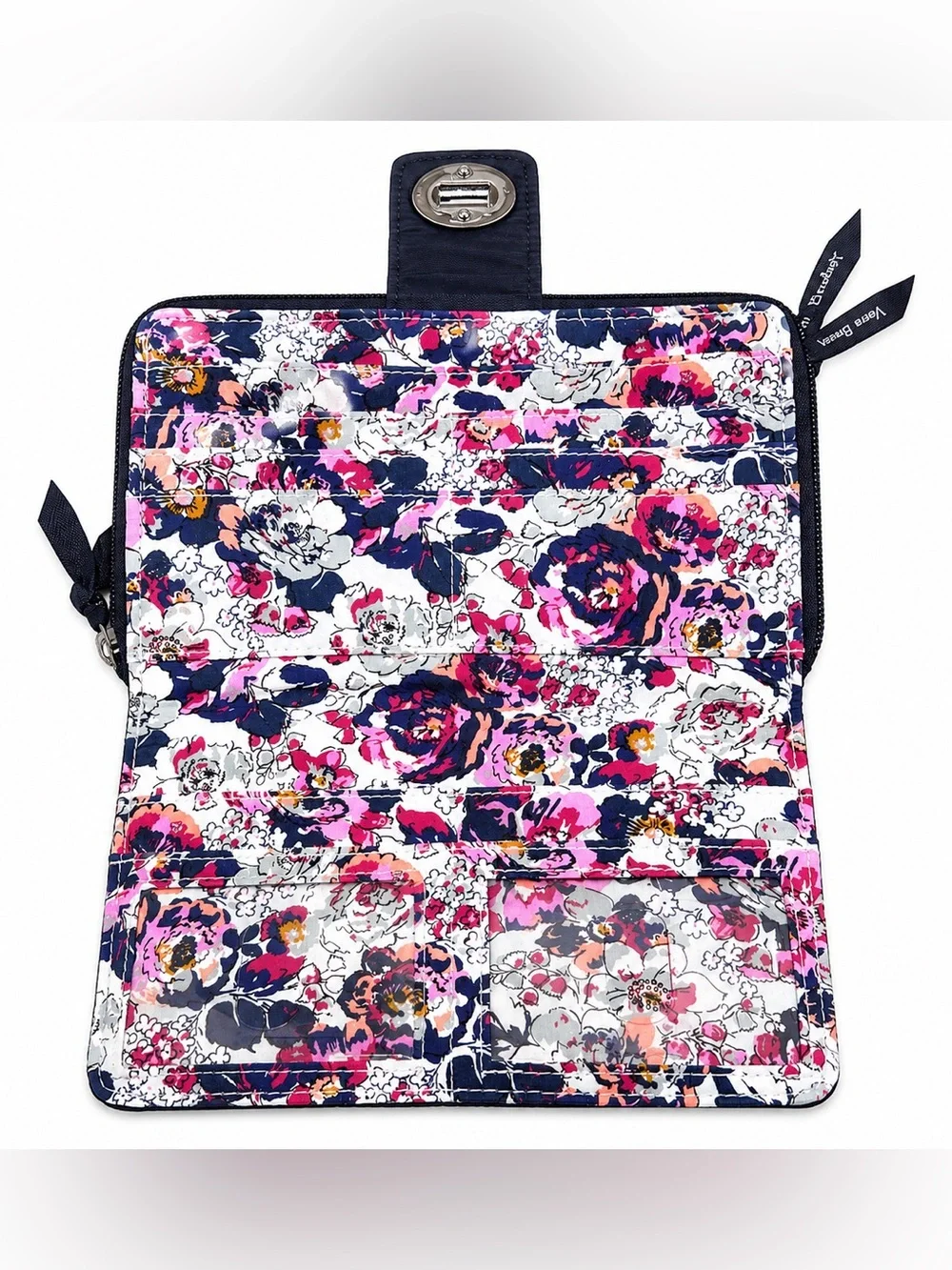 Vera Bradley Ultralight Essential Turnlock Wallet in Moonless Night Pattern - Picture 3 of 7